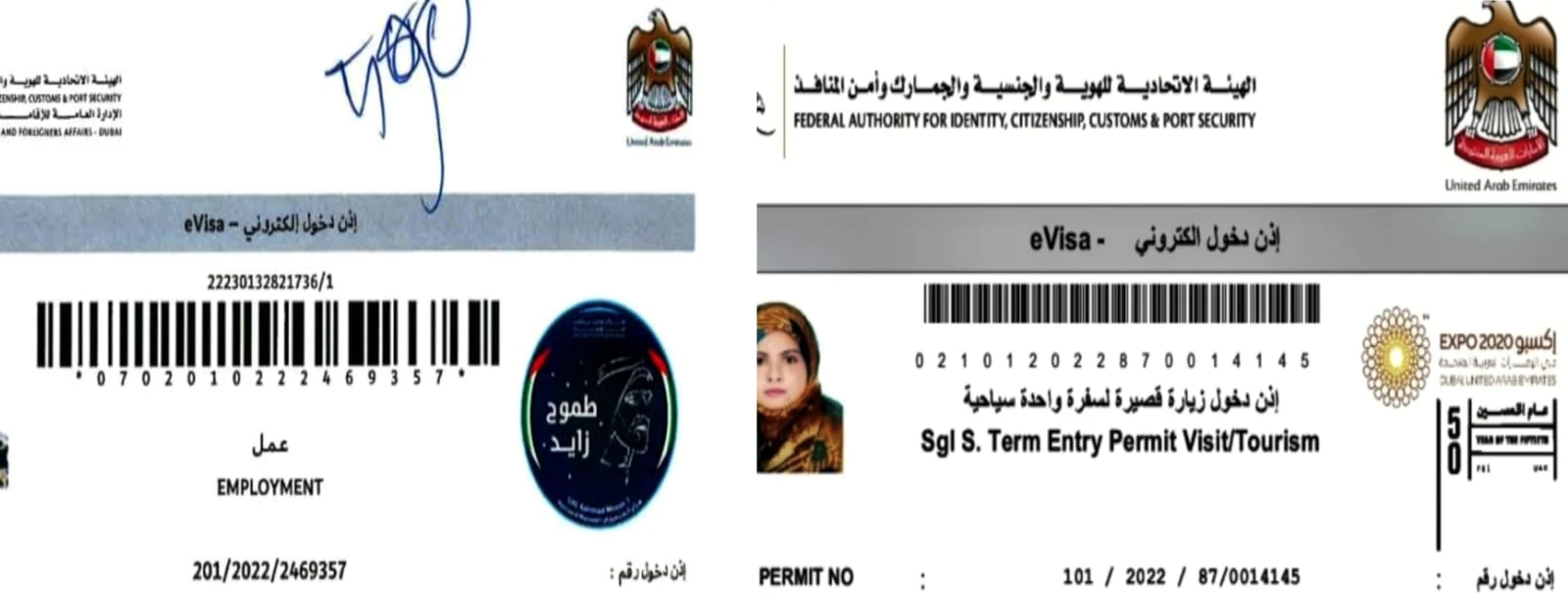 UAE Work Visit Visa Fine Status